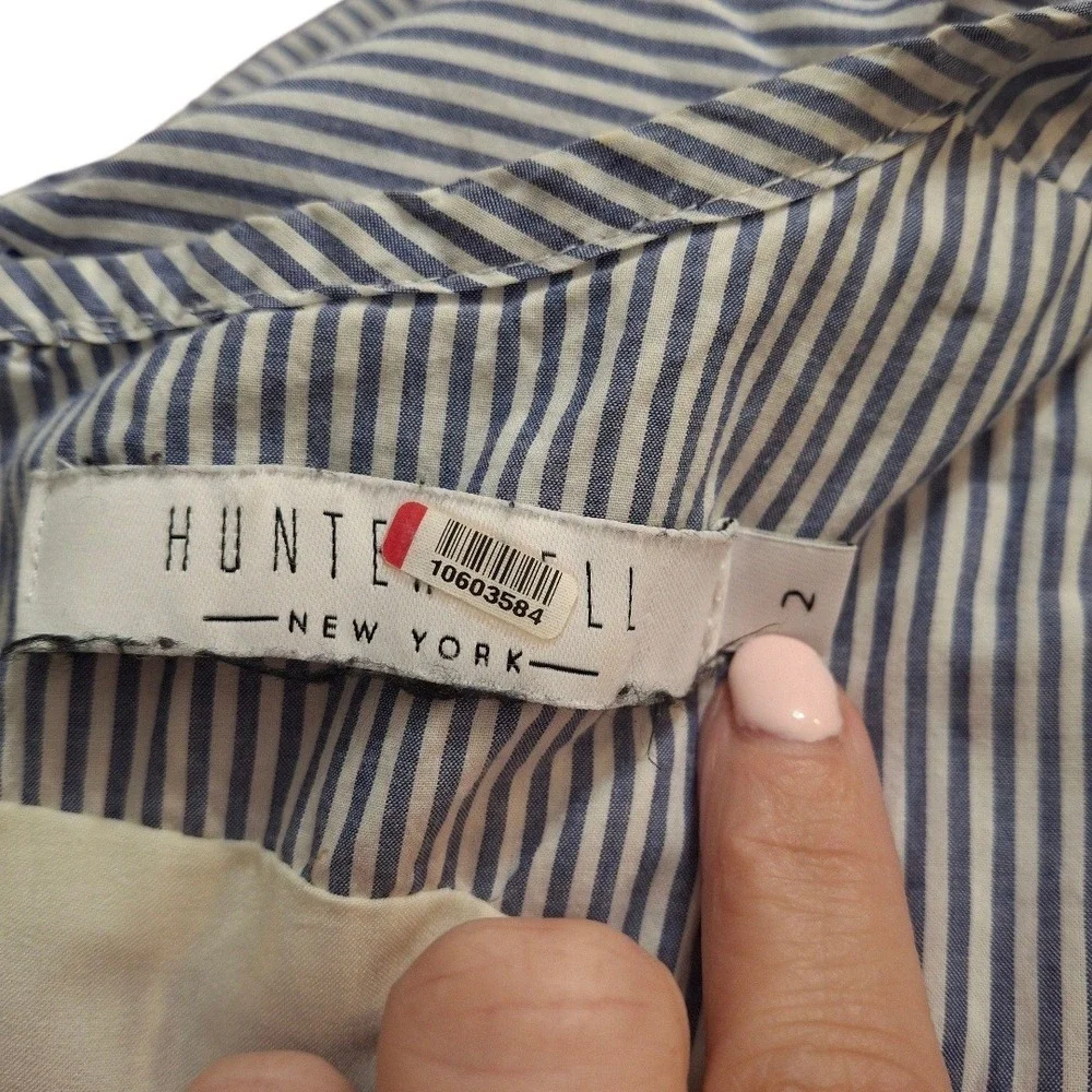 HUNTER BELL NEW YORK Striped Maxi Dress Womens Size 2 Sleeveless Fit Flare‎